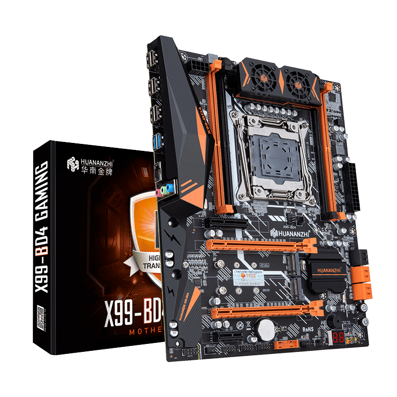 x99-bd4主板,基于采用intel b85芯片组魔改,支持lga2011-v3处理器接口