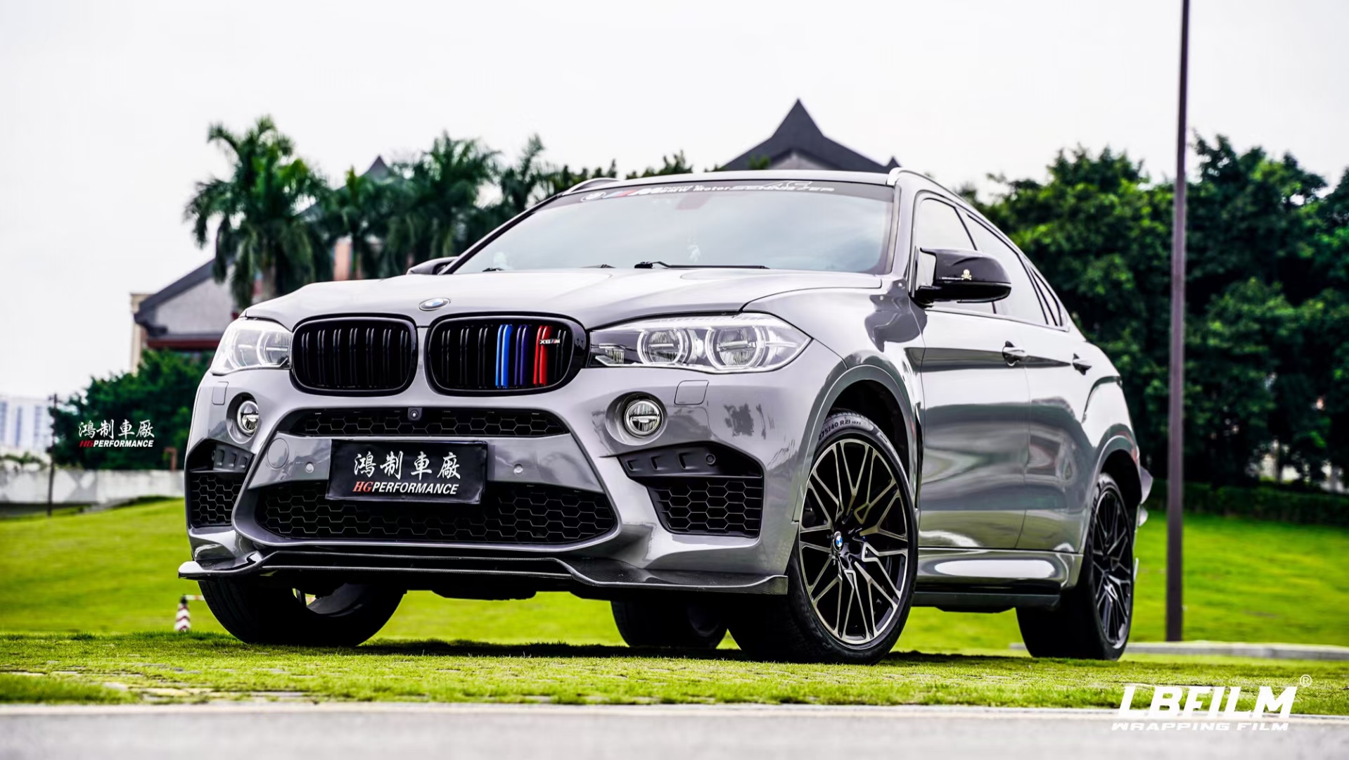 宝马x6-lb改色膜高亮纳多灰,低调简约_搜狐汽车_搜狐网