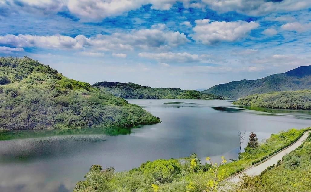 绍兴新昌钦寸水库独特风景_历史_大坝_画卷