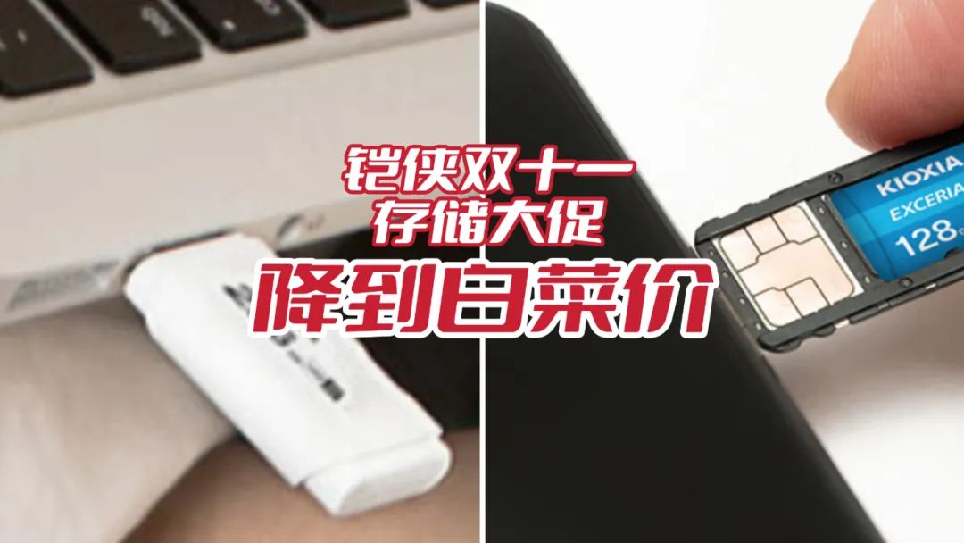 铠侠双十一存储大促，多款降到白菜价。时间不等人，有一起冲的吗