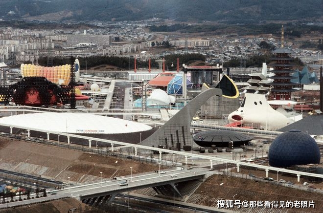 老照片 1970年日本大阪世博会 各式各样的现代化建筑