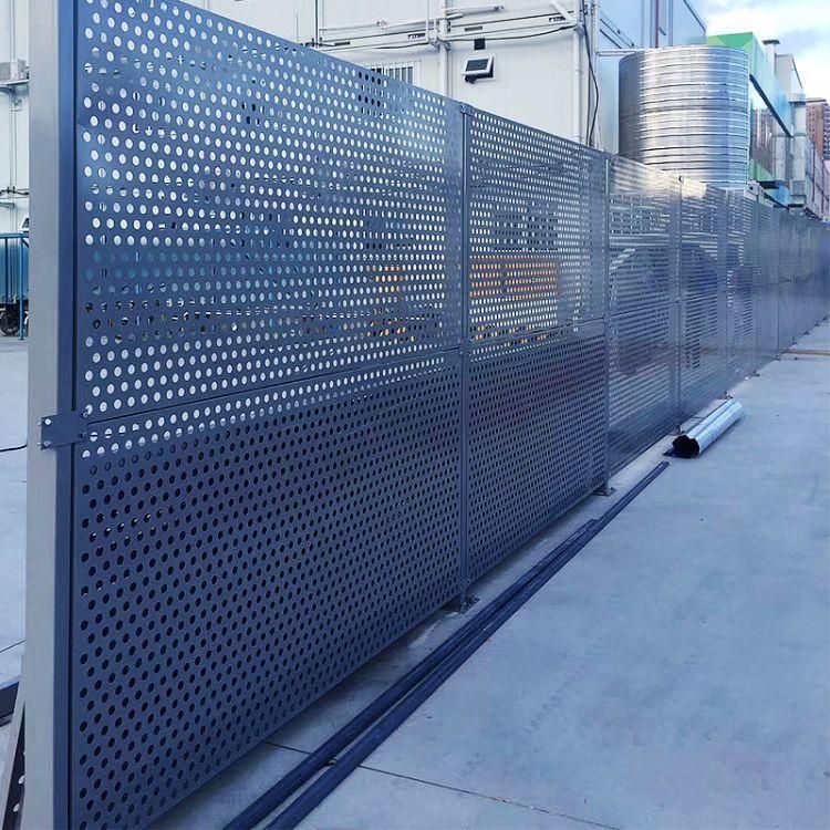 移动网围栏冲孔板围挡 市政地铁围挡 市政围挡护栏_孔洞_公共场所