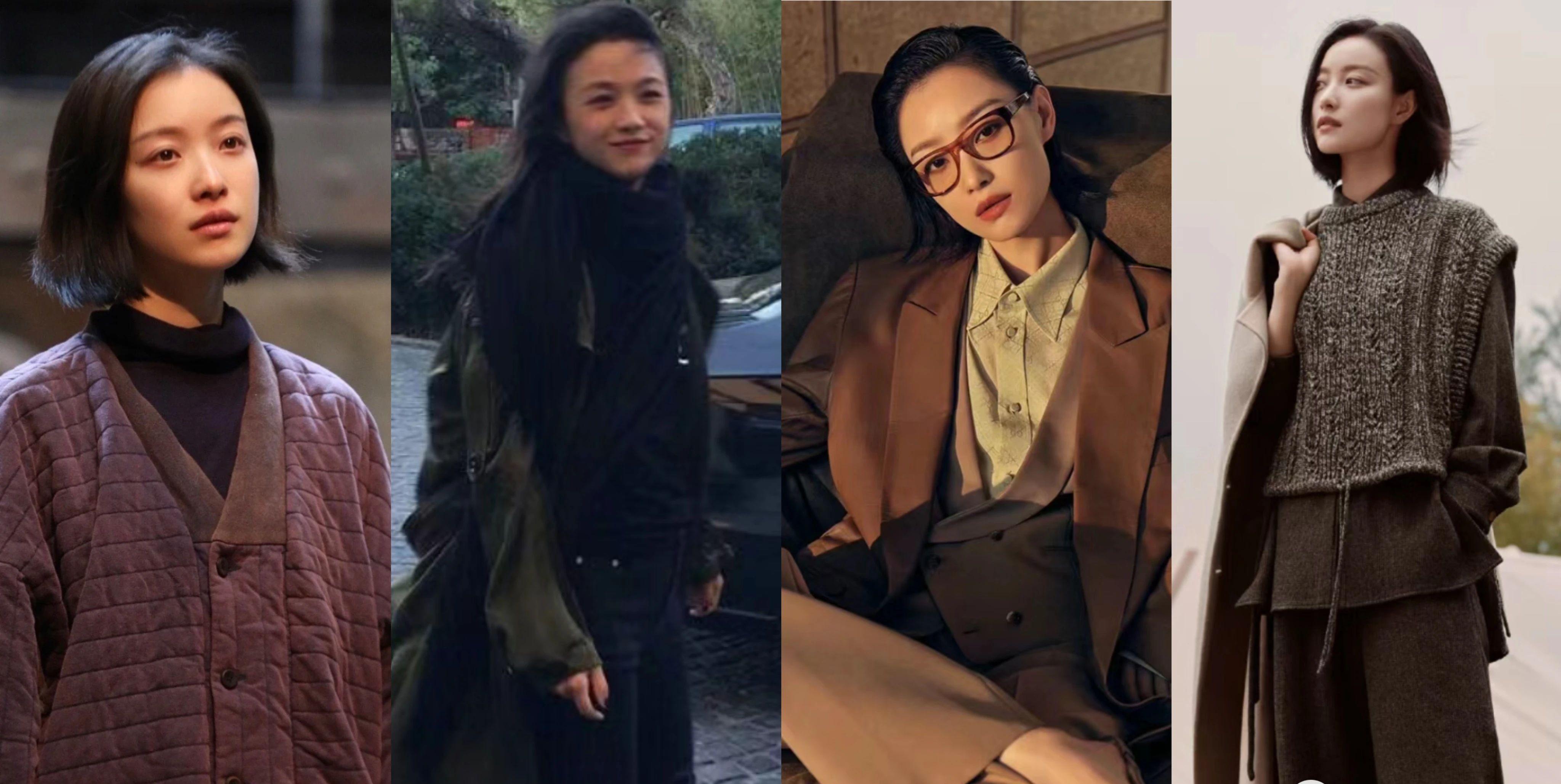 与倪妮和汤唯一起领略秋冬艺术慵懒风格的魅力!_整体_衣服_围巾