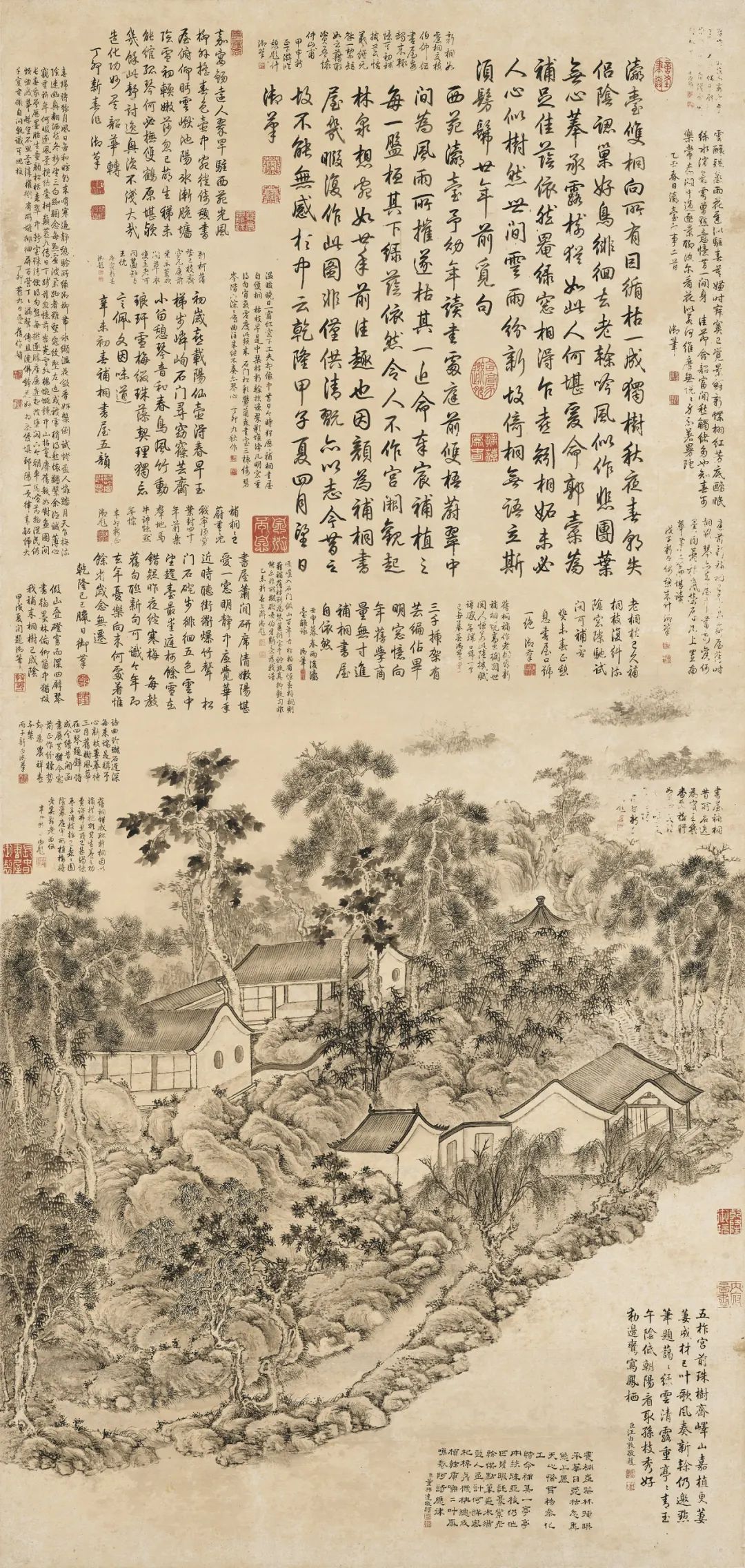 纸本 镜框张大千(1899-1983) 《关山密雪图》敬修堂藏中国书画谢飞:本