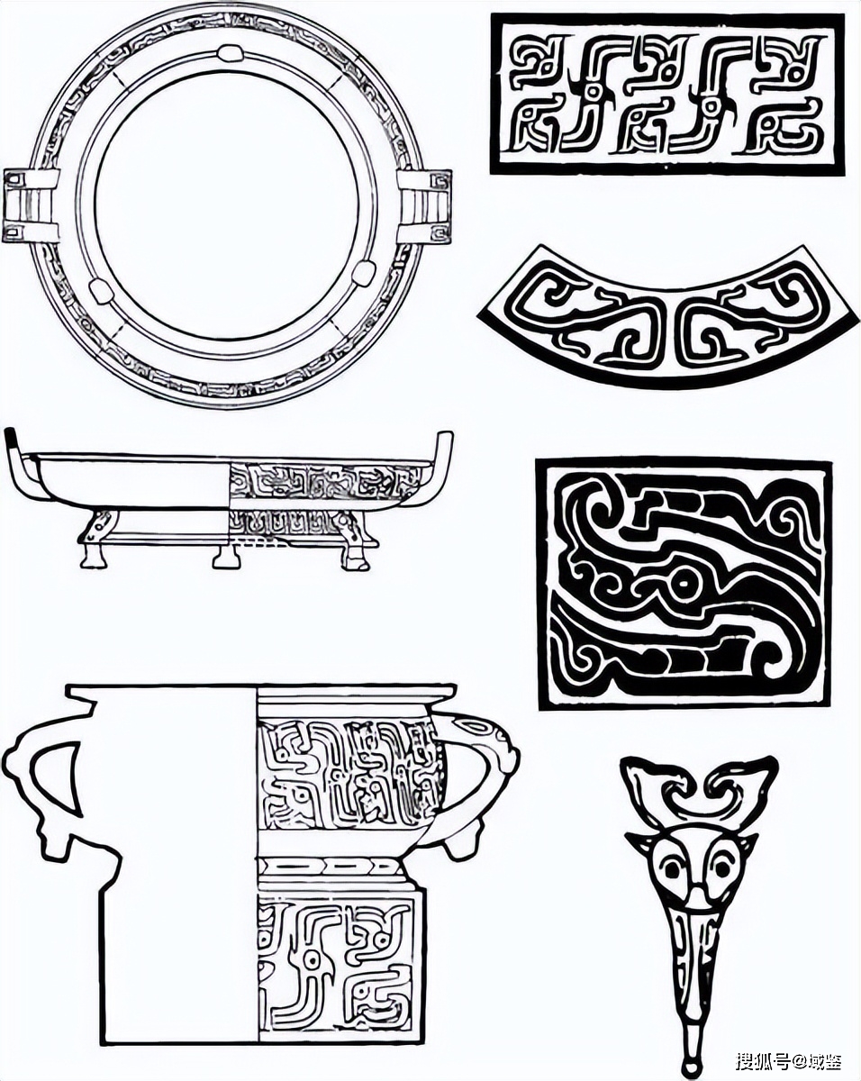 青铜器花纹图案简单图片