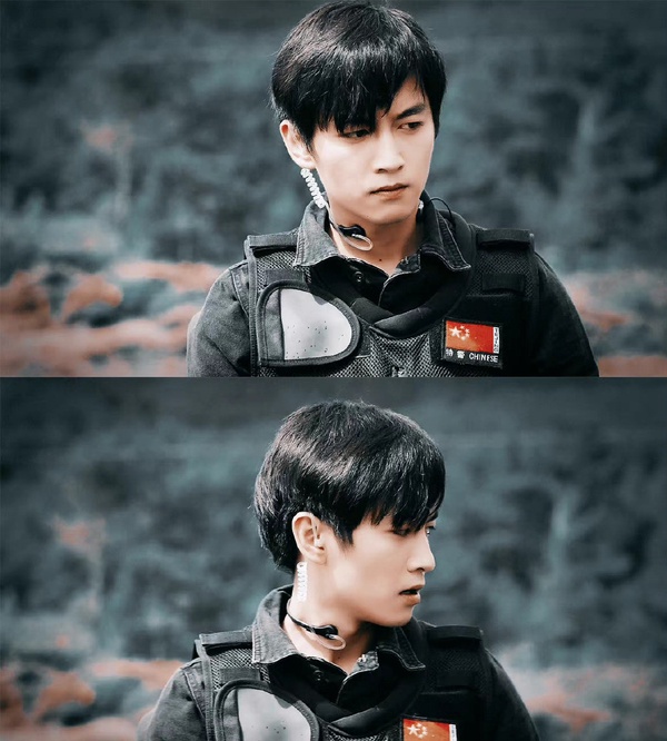 图片来源:微博男星上演制服杀8:张彬彬《暴风眼》国安情报员张彬彬在