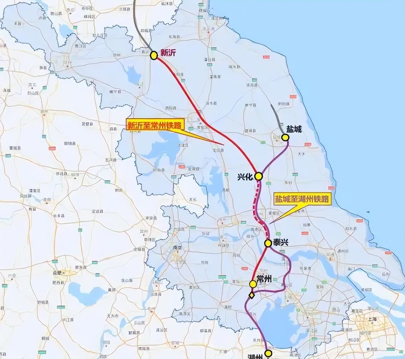 而常泰铁路,虽然关键性工程常泰长江大桥在建设中,常泰铁路估计也会