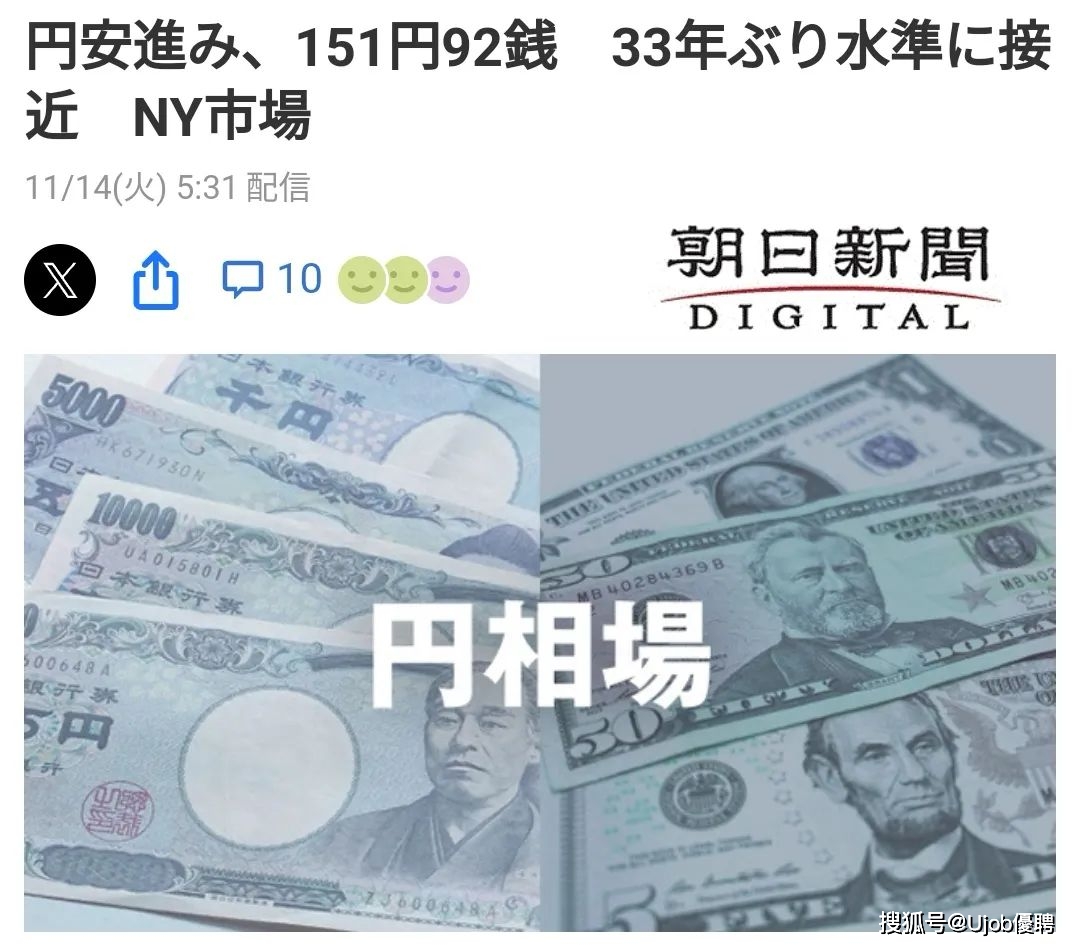 跌跌不休！！日元人民币汇率跌破4.8！_搜狐网