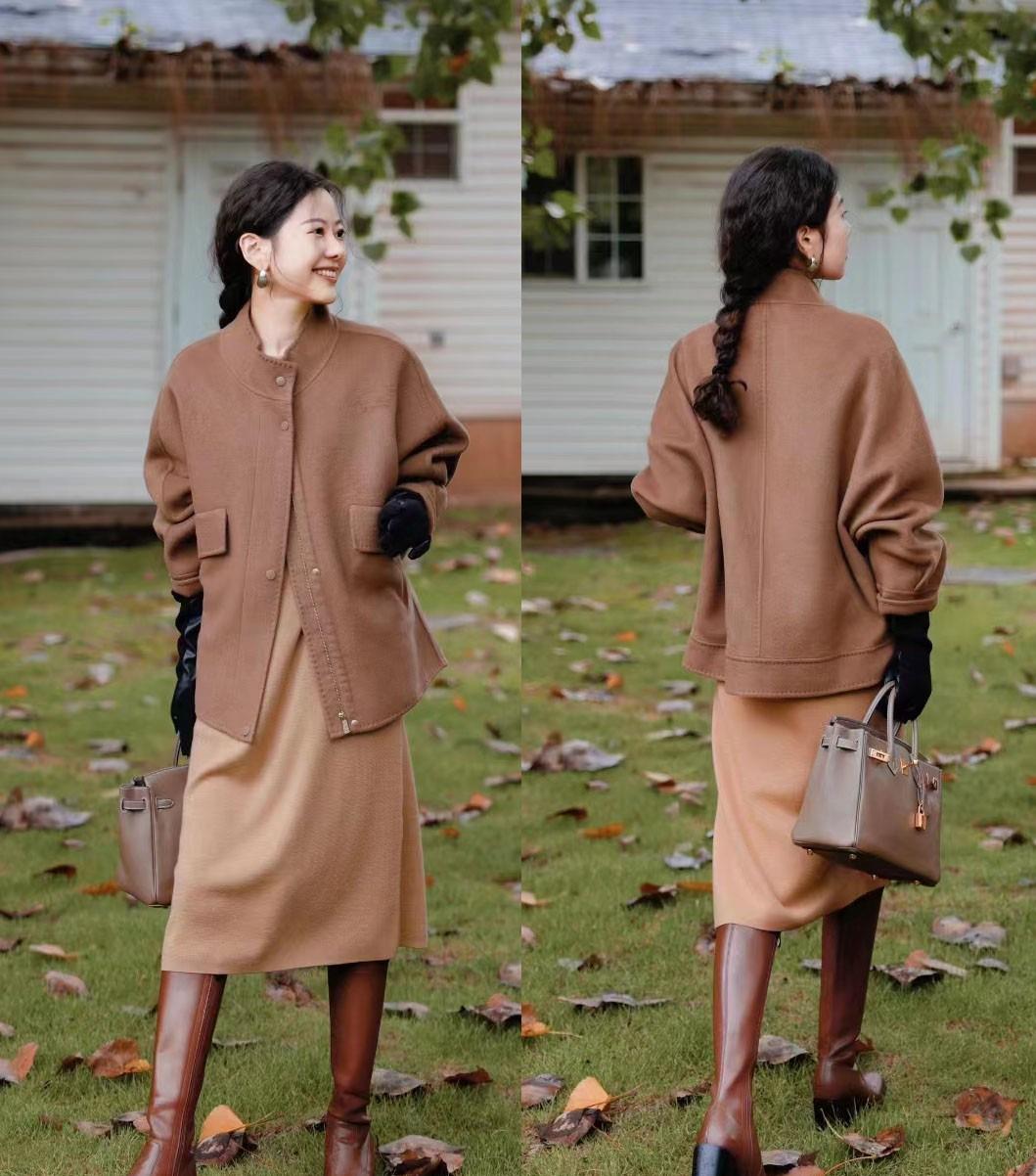 有品位的中年女人,秋季都离不开棕色系穿搭!