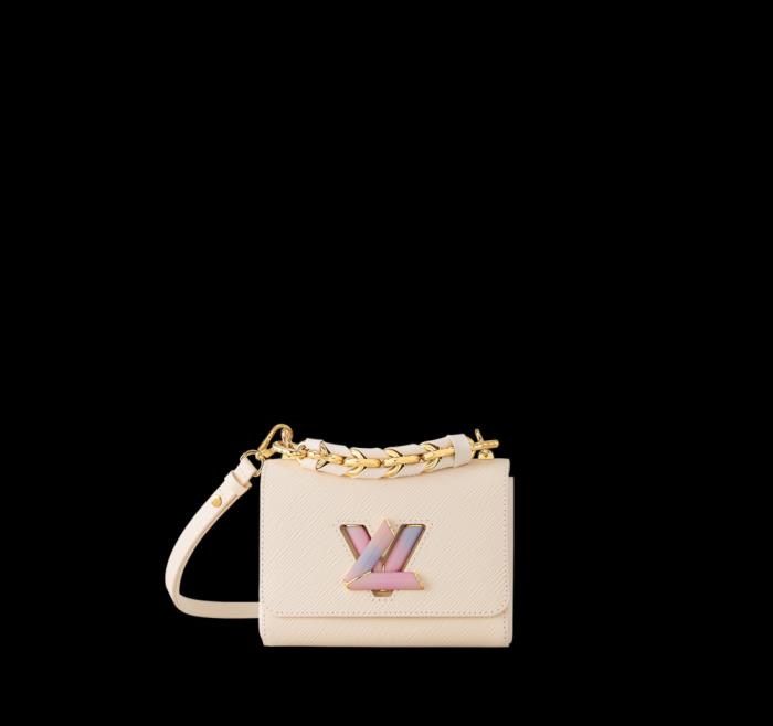 限量版lv情人节9手袋monogram彩虹色调压花小盒包心形手袋_配有_皮革