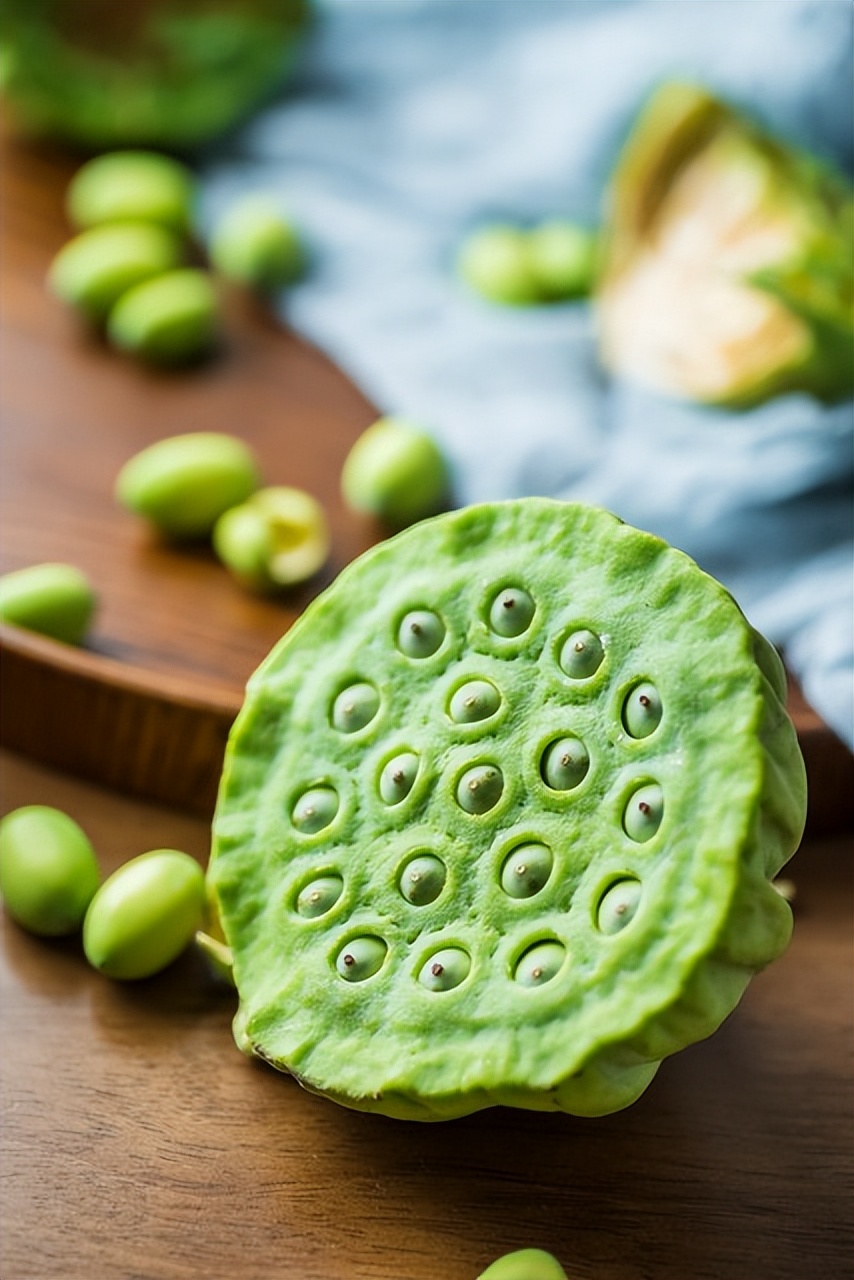 新鲜莲蓬怎么吃?教你一个小妙招,一口咬下,营养又健康_食用_美味_外壳