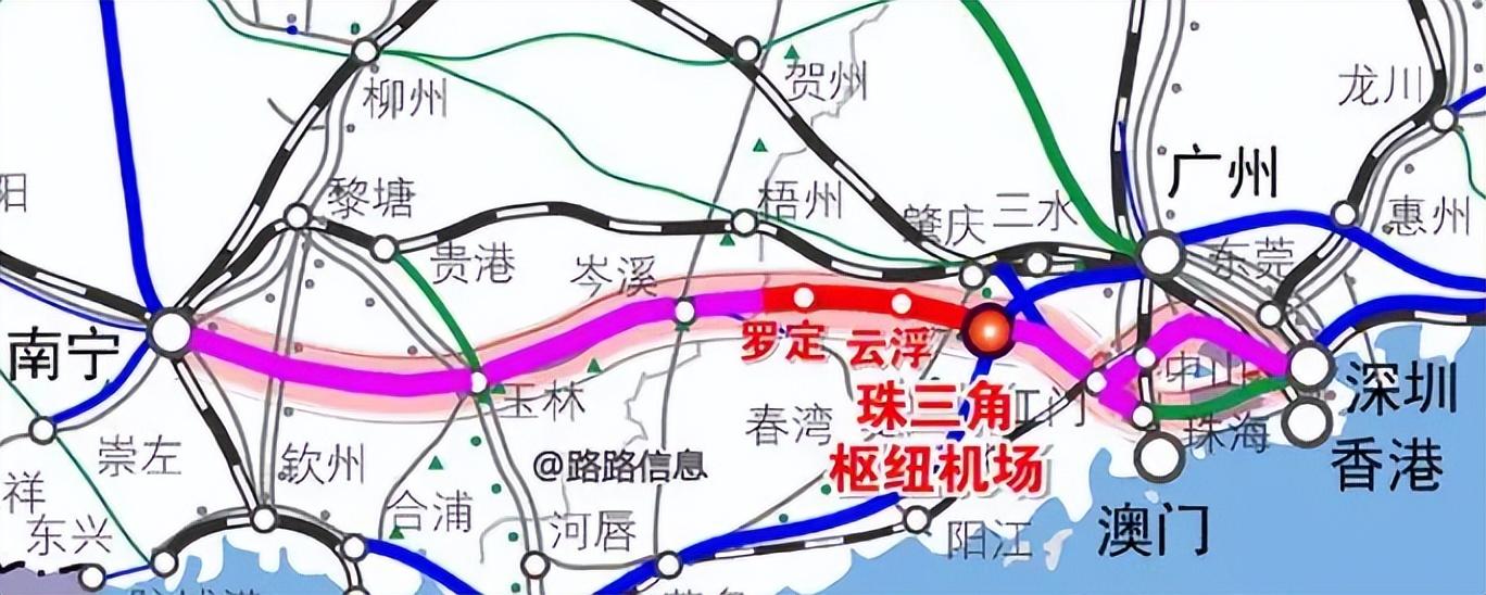 这条高铁横贯桂东粤西,长近700公里,将成为两广最为便捷的通道