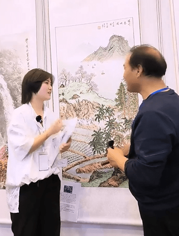 画家李占军受邀参加"北京书画展",其作品在展览中被藏家收藏_篆刻