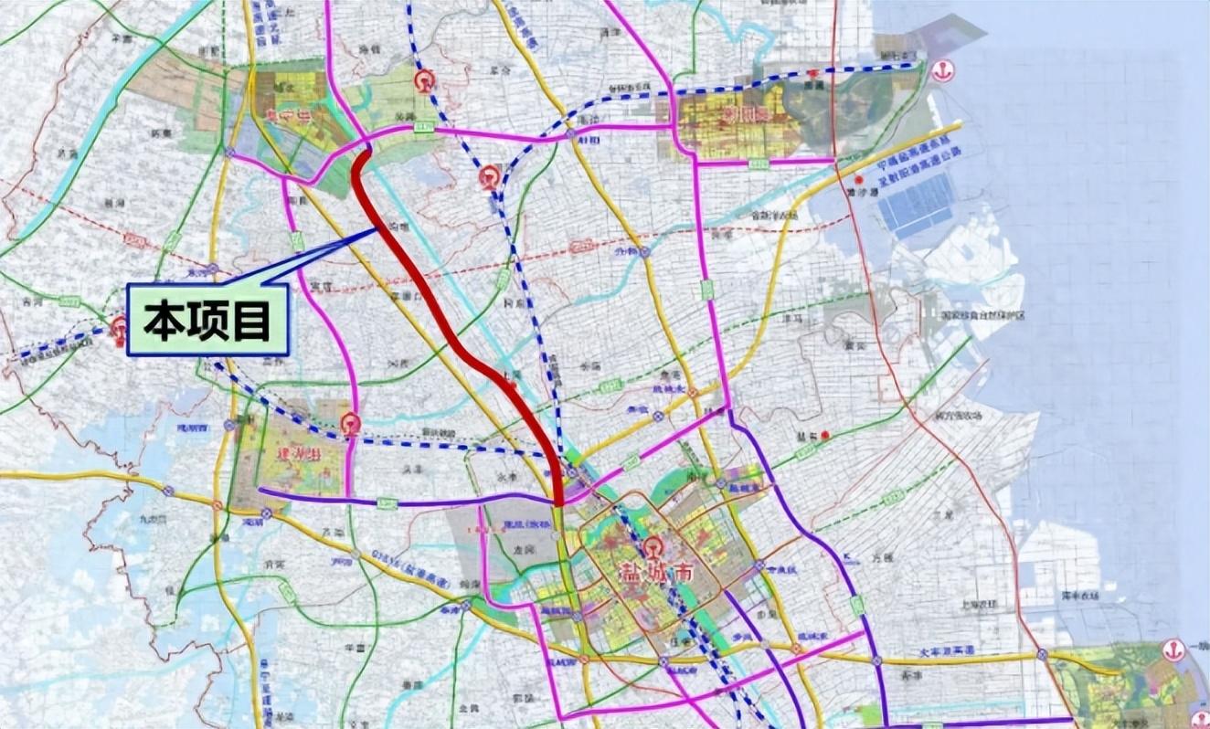 盐阜快速路阜宁段高架图片