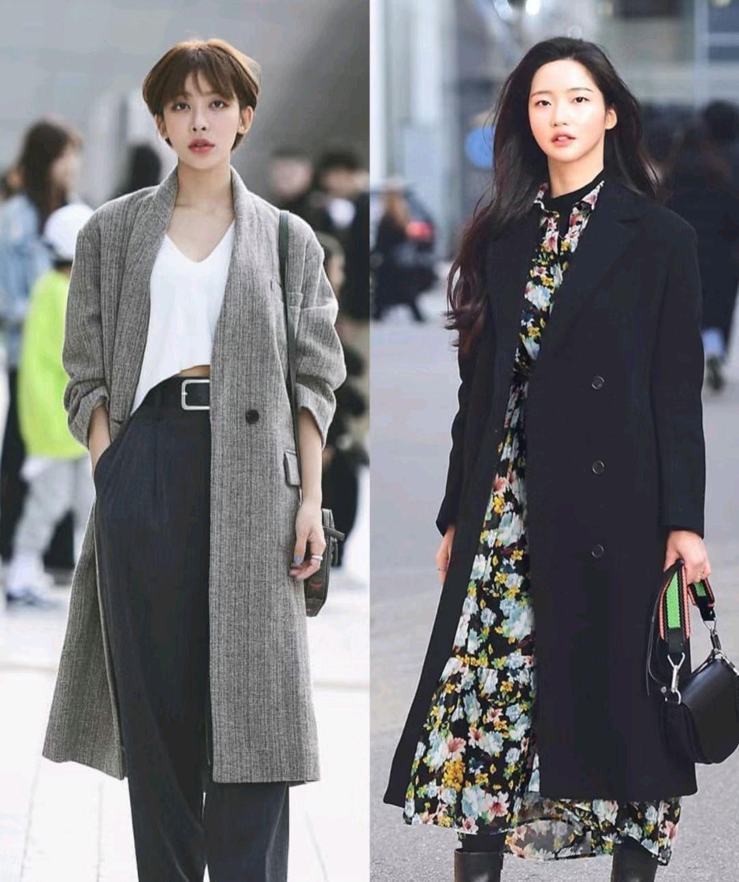 冬季首尔街拍,小姐姐的穿搭够美够飒,太养眼了_黑色_风格_时尚