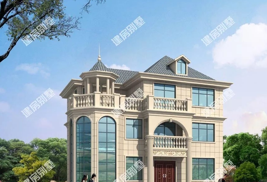 使用多边形采光的两栋三层别墅,外形好看惹人羡,布局实用方便_户型