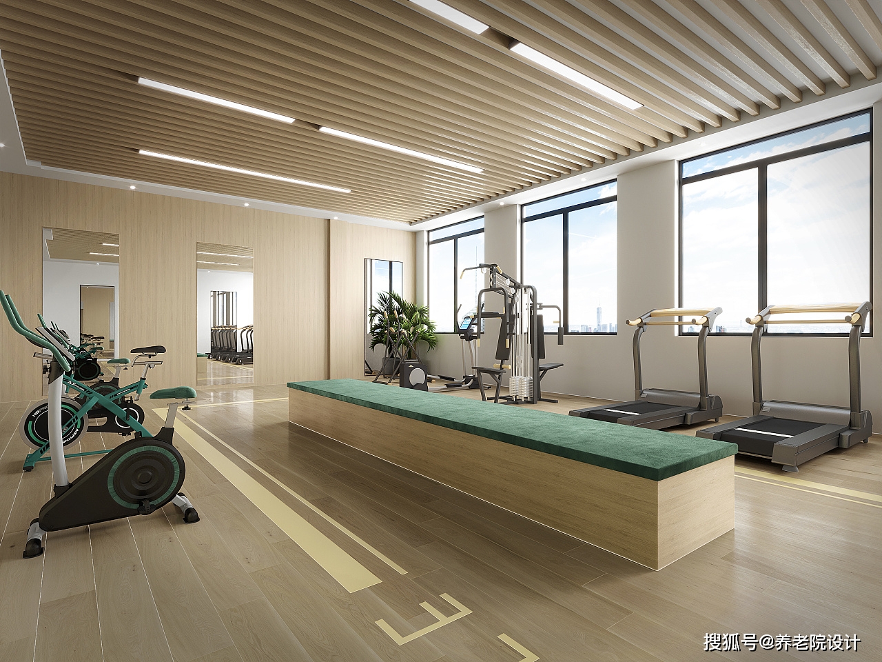 养老院健身房设计_老年人_设施_进行