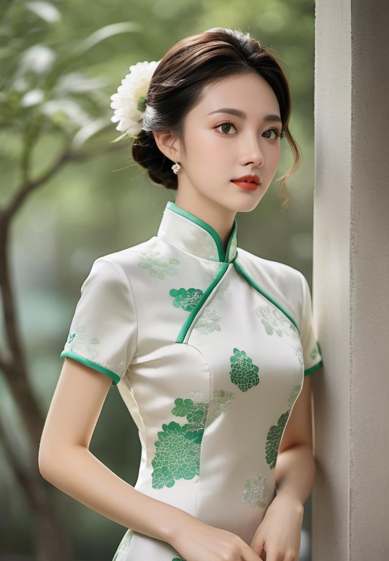 让我们心怀敬意地赞美旗袍,并为那些穿上旗袍的女性点赞.