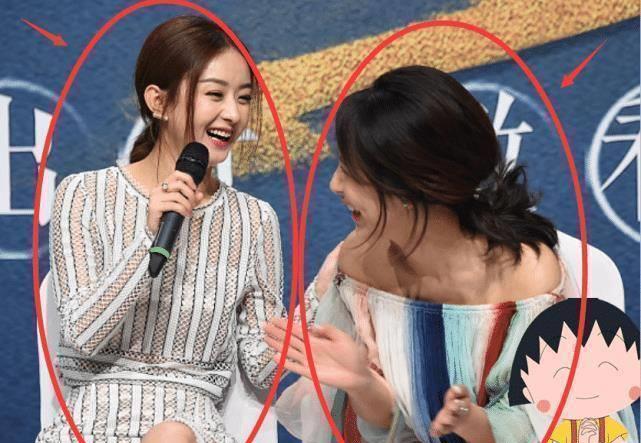 赵丽颖165cm,杨紫167cm,当两人站一起,差距全在腿上!_身高_女神_腰围