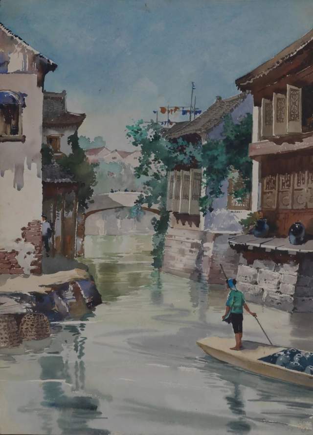 中国水彩画之父"百年逸彩——李剑晨美术作品展"亮相中国美术馆_创作