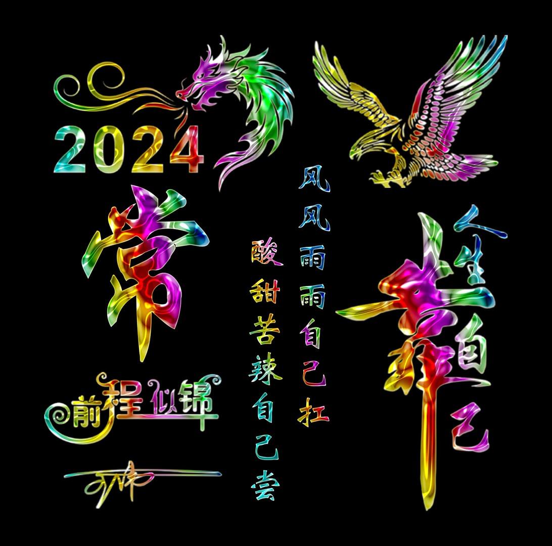 姓氏头像第812期,2024大展宏图励志款个性签名头像,请查收_评论_公众