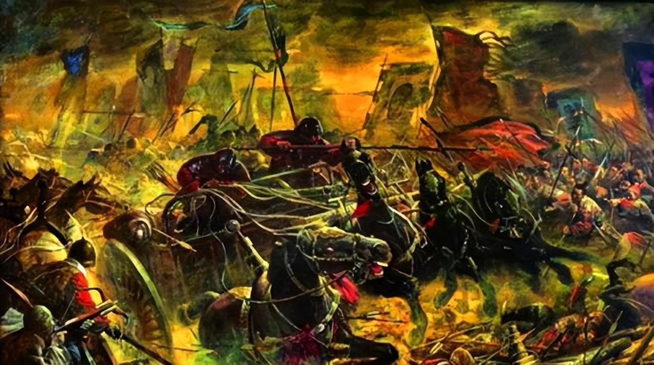 应战,驾车出阵,向养由基大声回应,表示自己就是之前射伤楚国国君之人