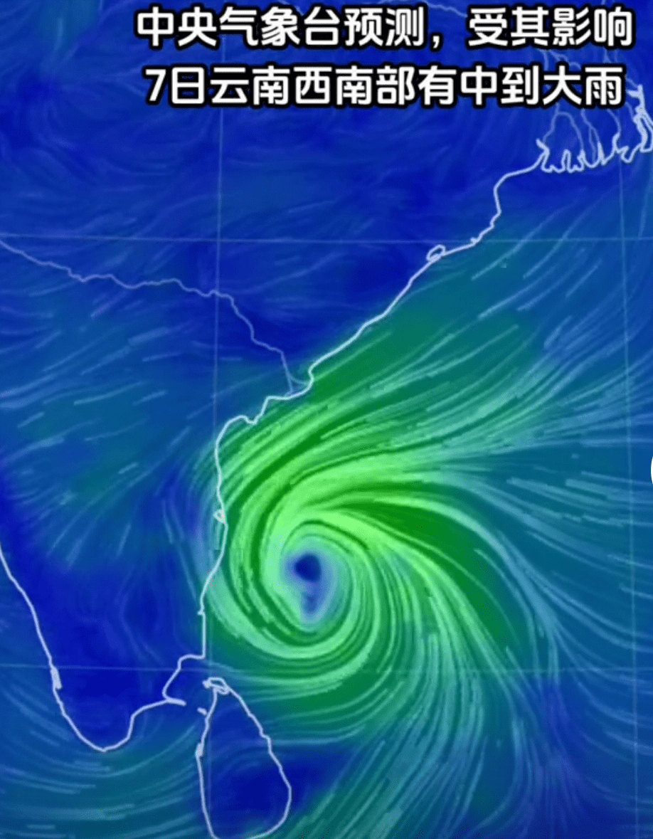 热带气旋"米昌"肆虐印度致多地成泽国,丰沛水汽正北上进入我国_地区