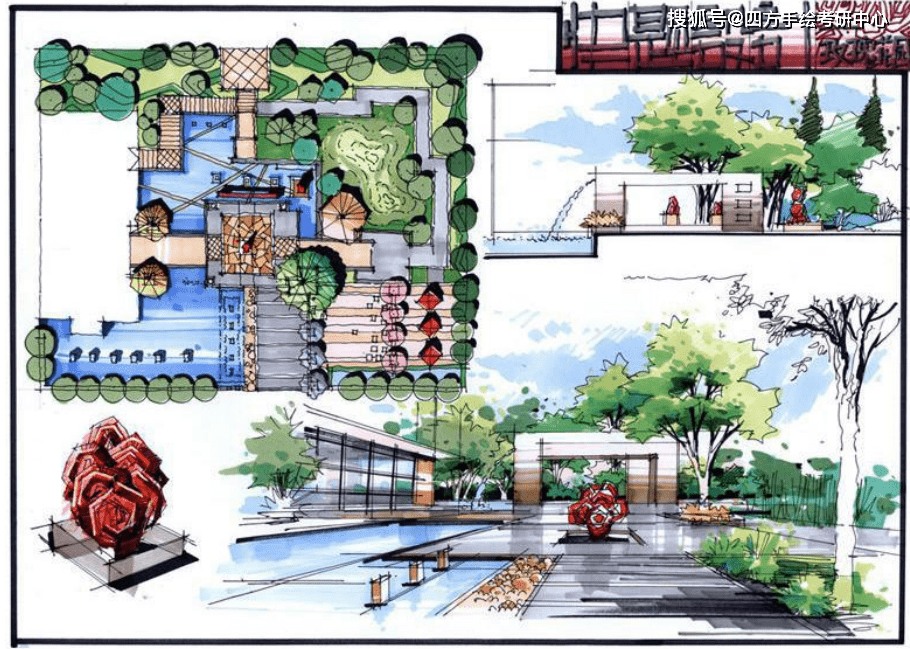 【風景園林快題乾貨】街頭綠地設計要點_空間_功能_形式