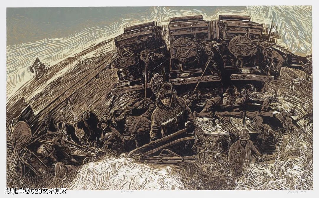 版画100——2022年度收藏作品展在深圳画院美术馆展出_cm_木刻_丝网