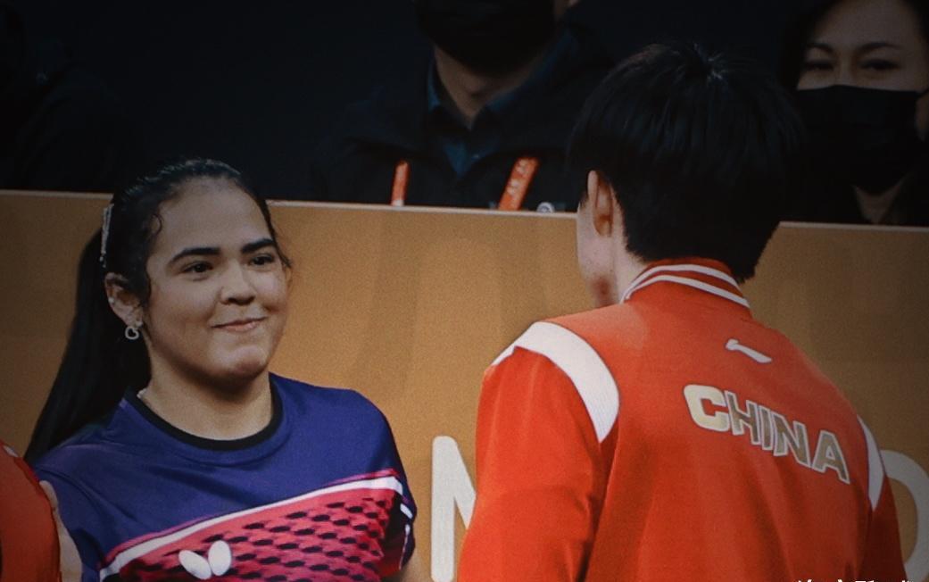 混合世界杯继续追星,波多黎各一姐太可爱_比赛_迪亚兹_国乒