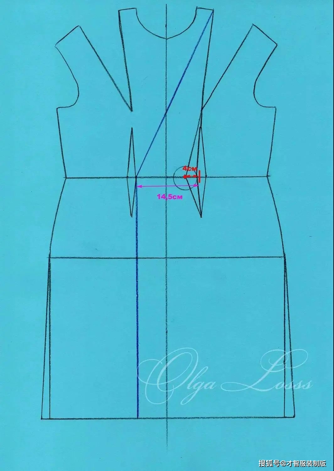 2款超经典扭结礼服制版-立体裁剪纸样过程演示才智服装_部分_cm