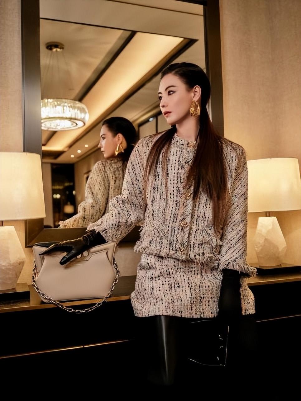 张柏芝最新惊艳造型曝光 知性穿搭尽显大气优雅_时尚_气质_风采