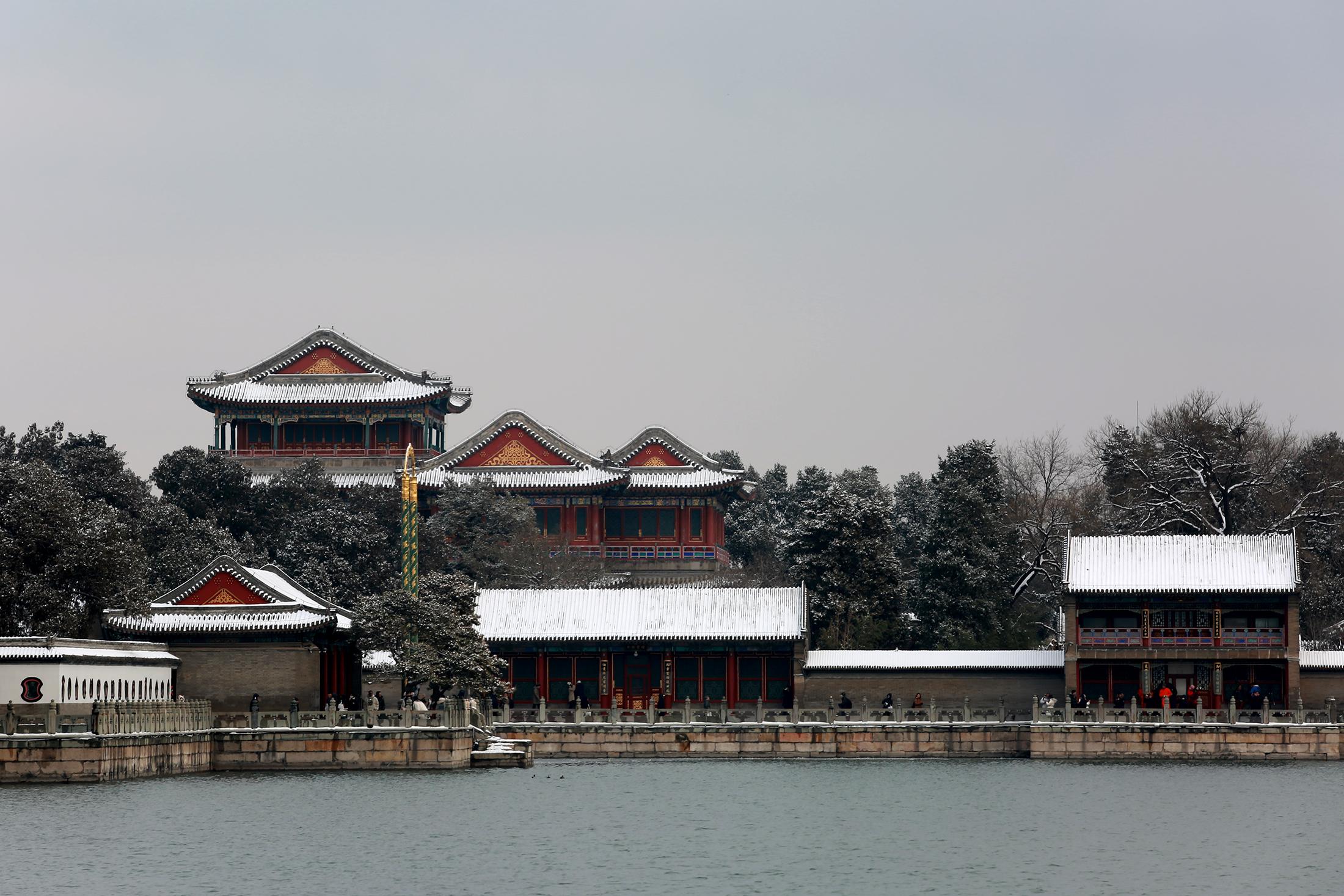 投石问路:一镜走天下记录北京颐和园的独特雪景_建筑_手机_镜头
