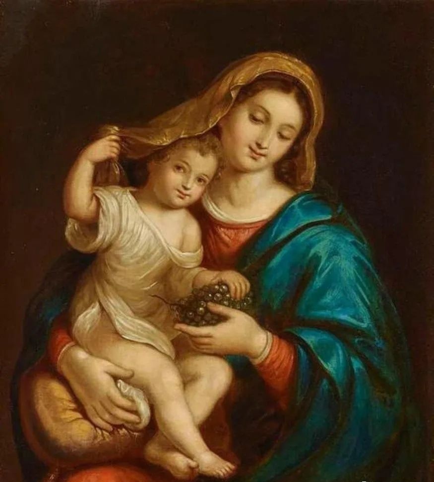 油画欣赏:《圣母子》——热情之光照耀人间