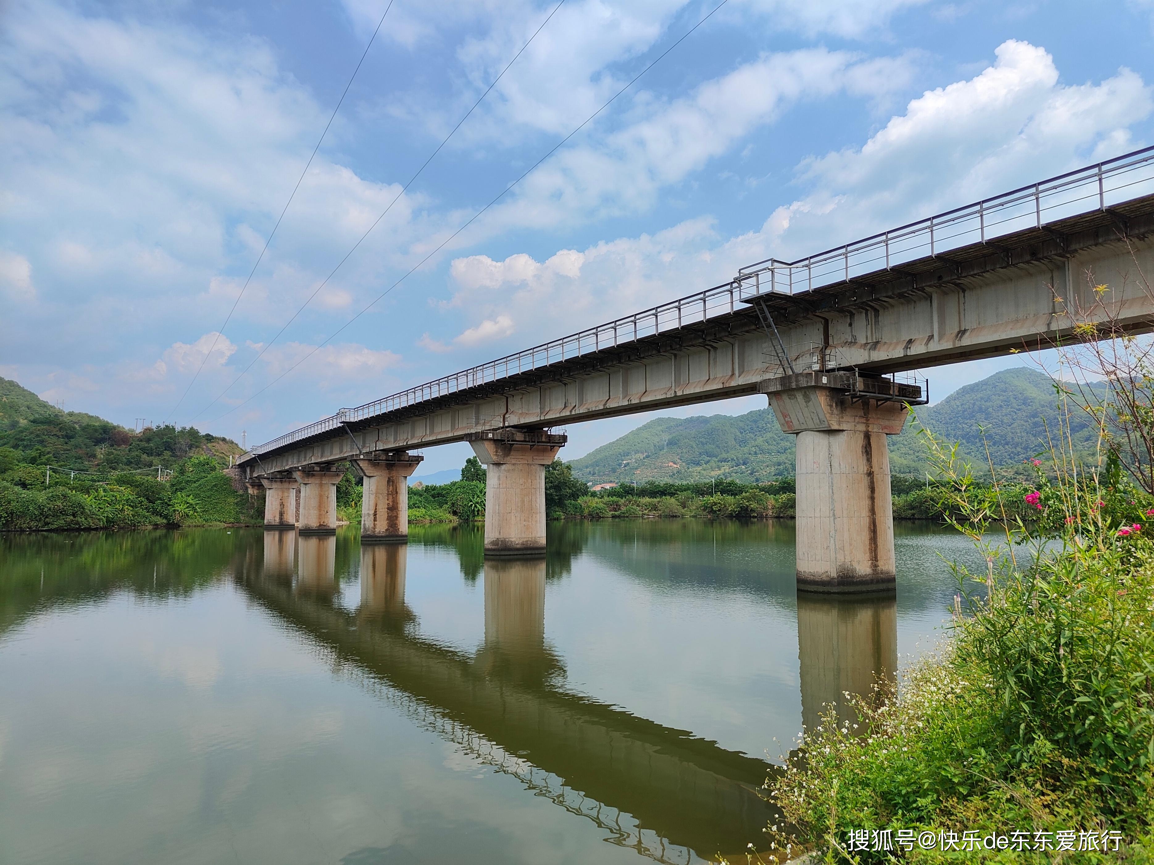 松口水乡横西村,古榕树下古码头叶帅童年纪念馆,铁路湖畔景色美