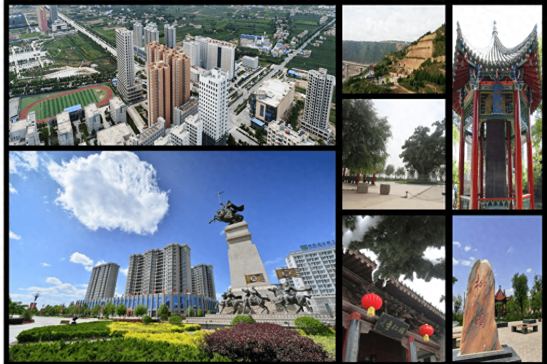 风景名胜青龙山景区位于长武县相公镇泾河边的青龙山上.