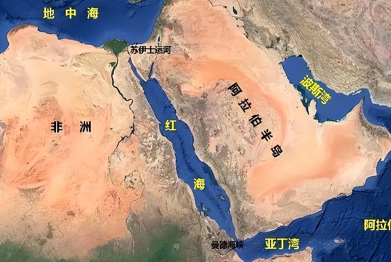 也门,位于红海最南端曼德海峡的东边曼德海峡,扼守苏伊士运河的天堑