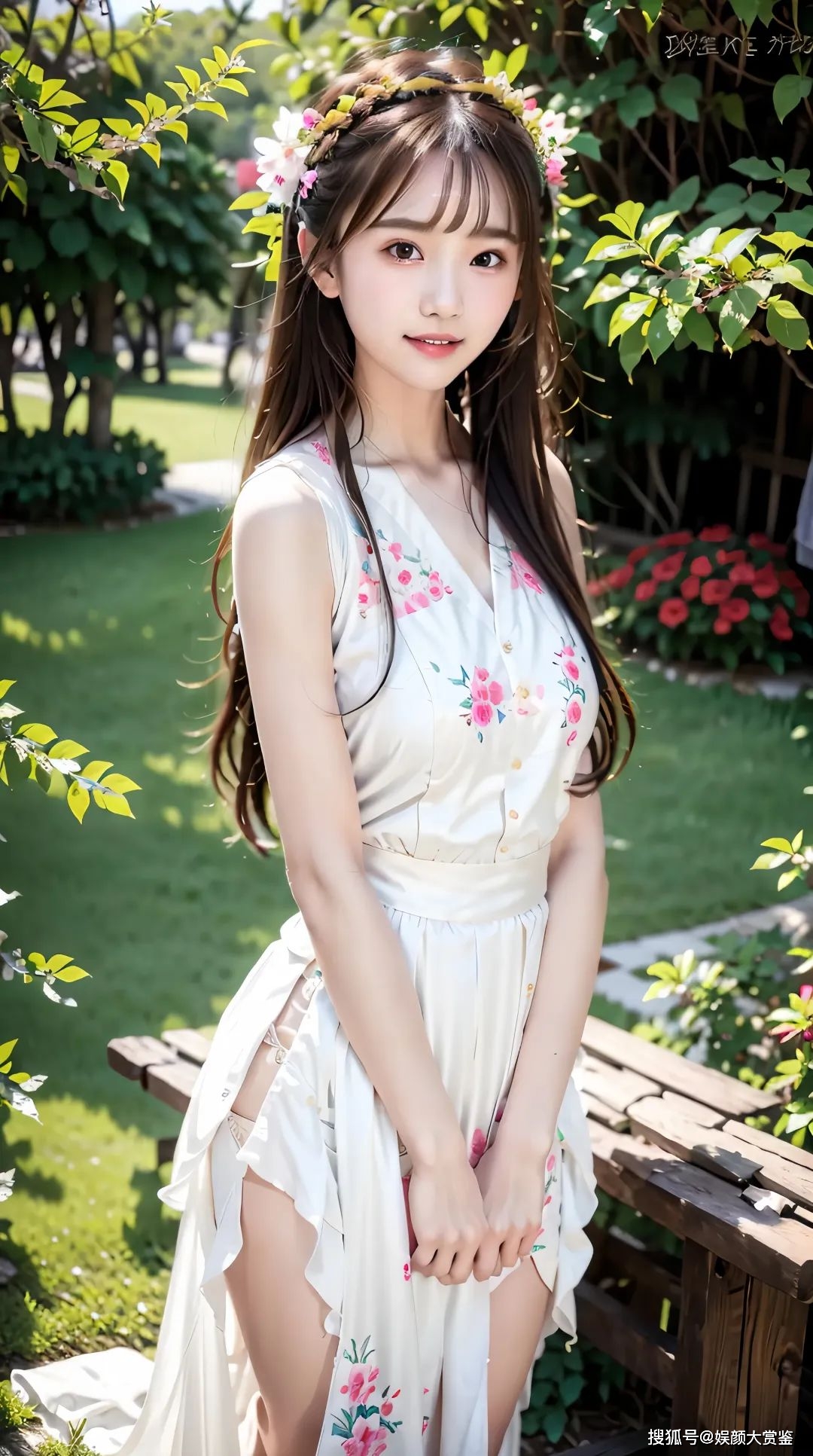 甜美清纯的女孩,公园里的美丽仙子_艾米丽_气质_宁静