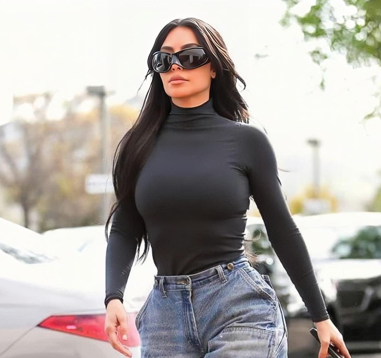 卡戴珊仿佛穿时髦衣服,征服c罗,"第一名媛"尽显女性魅力!