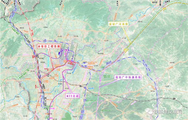 559千米,預留工程(白雲機場三期規劃紅線內)中廣