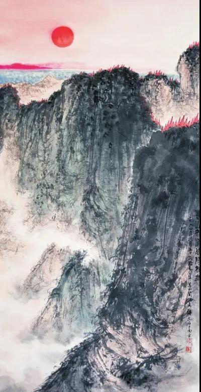 傅抱石《苍山如海 残阳如血》 成交价:510万元