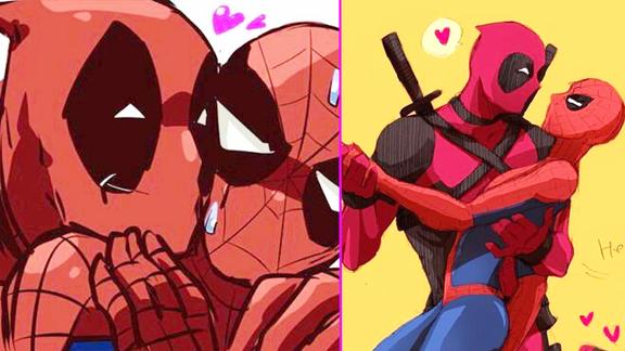 蜘蛛侠是话痨那是他没遇见死侍而已同屏后小蜘蛛败给了小贱贱