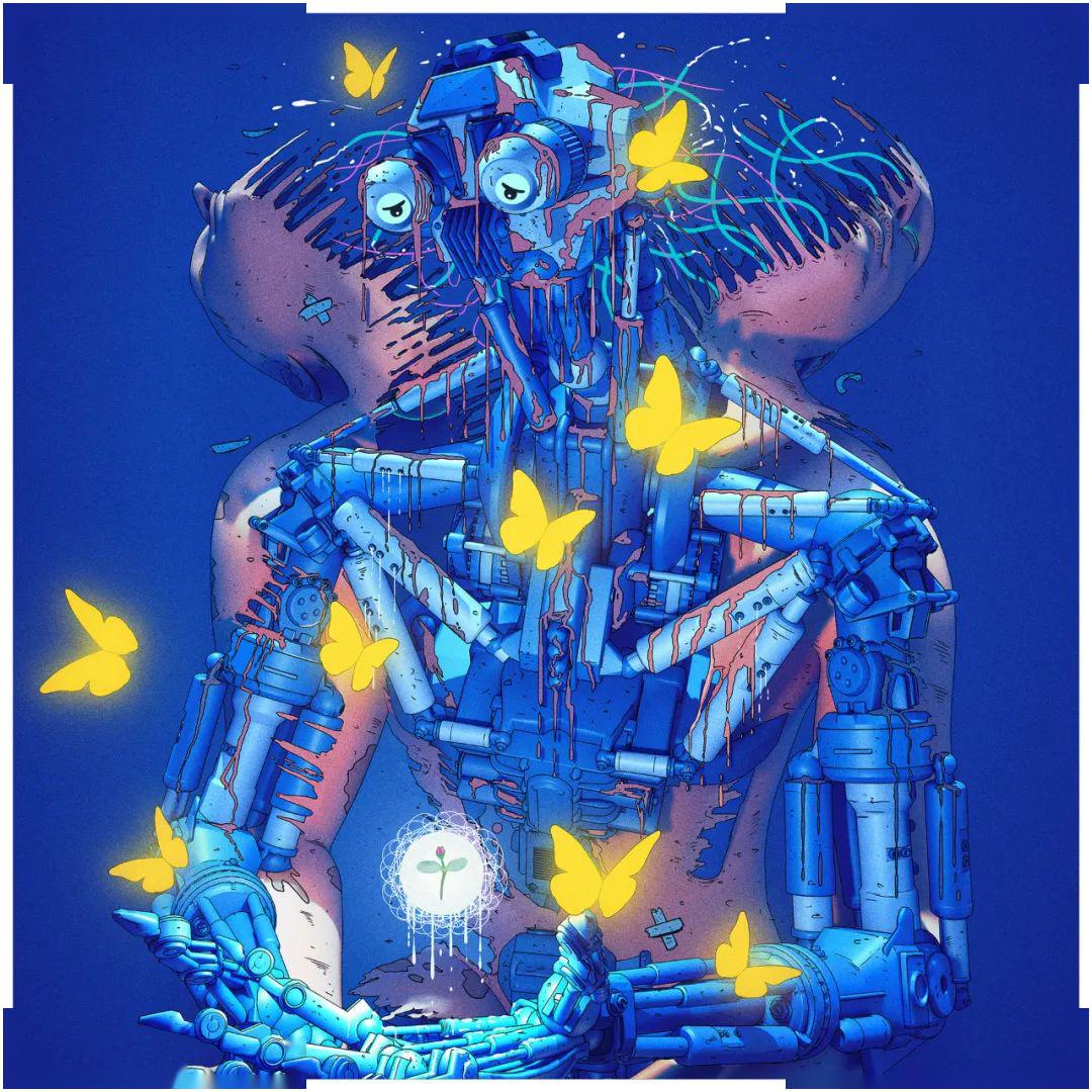 赛博朋克,充满未来感的反乌托邦画风