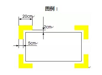 可以移動或容易移動的設備的定位使用紅白警示定位線;c類—消防器材