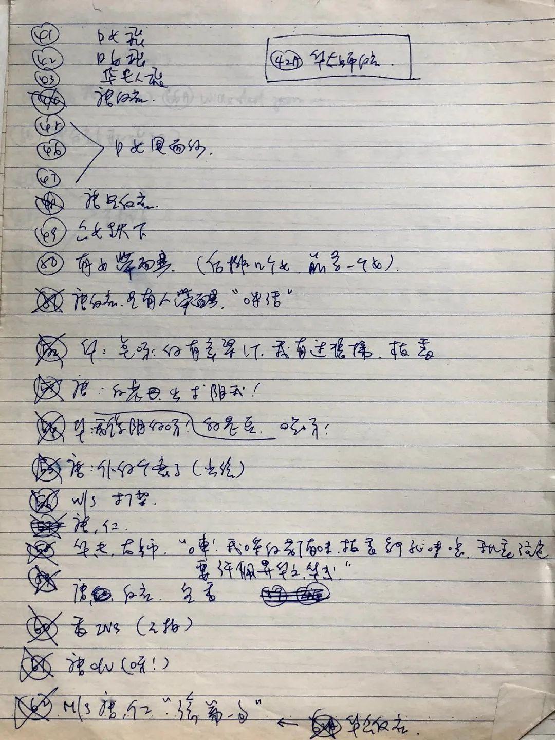超珍贵!周星驰《唐伯虎点秋香》剧本手稿