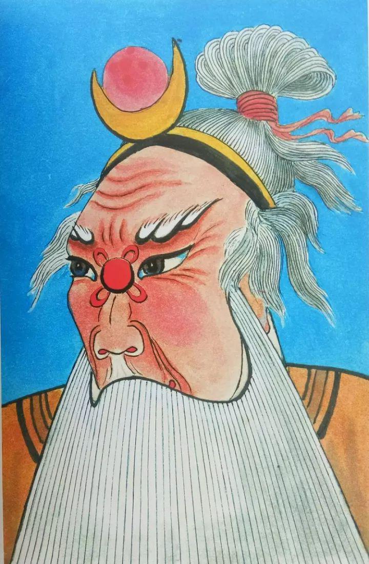 通渭老人刘尚贤和他的秦腔脸谱