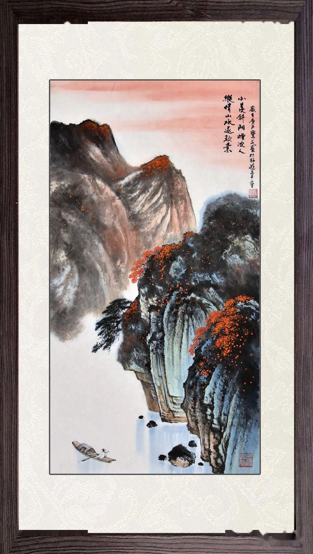 "外师造化,中得心源"梁宝民的画作,构图大胆富于变化,色彩瑰丽而沉毅