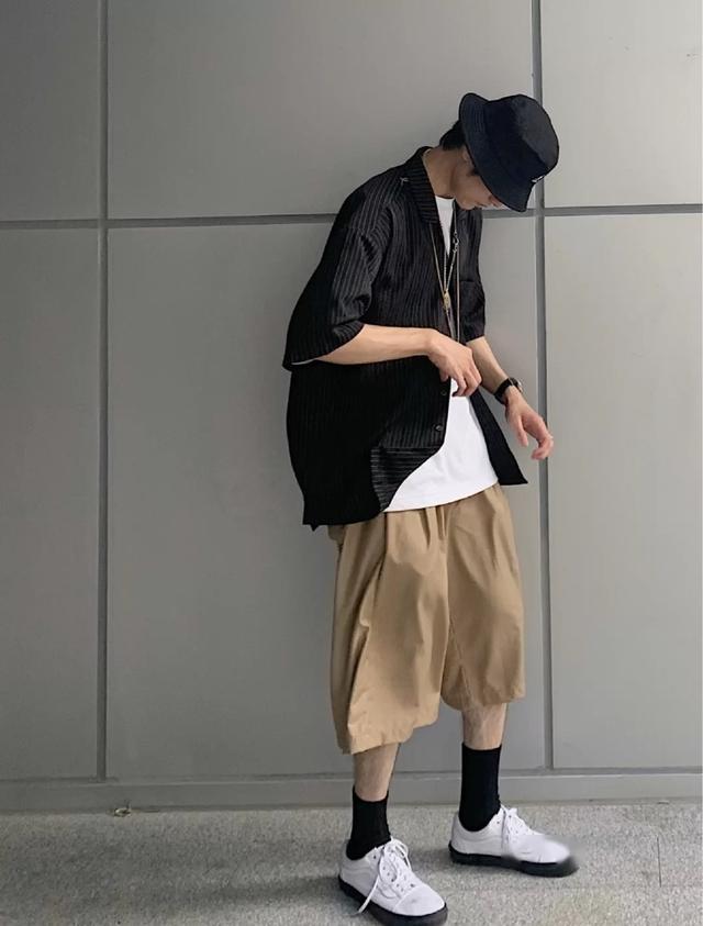 一周穿搭男生日系简约穿搭look