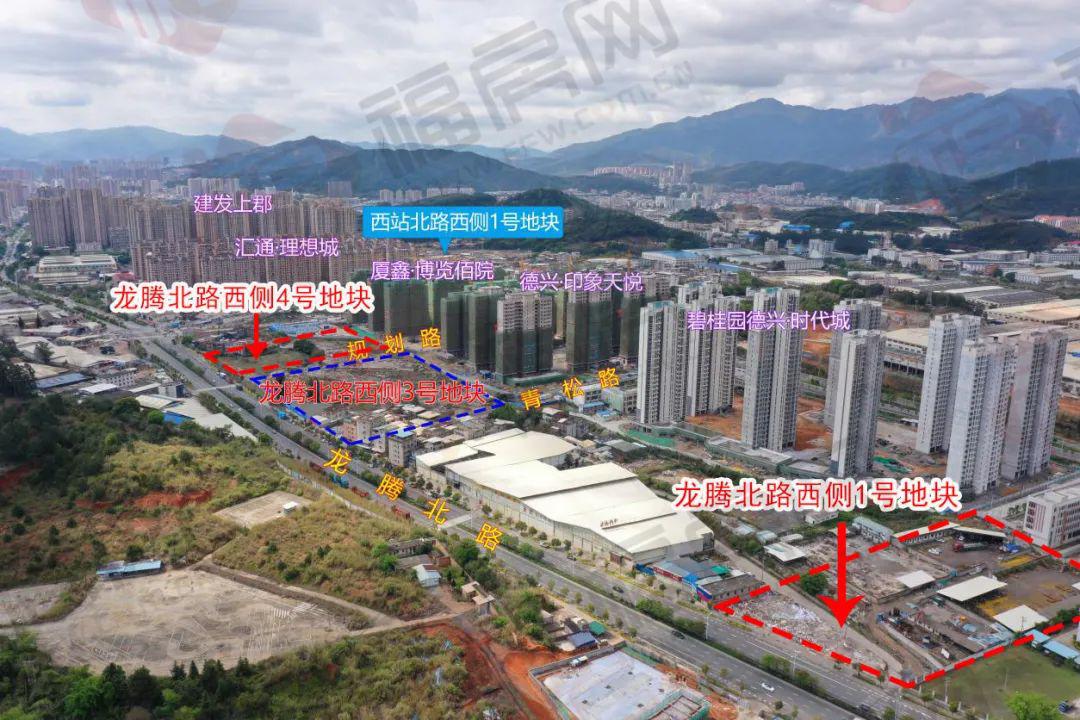 城北接连公示4幅住宅地块规划,龙腾北路就占3块!