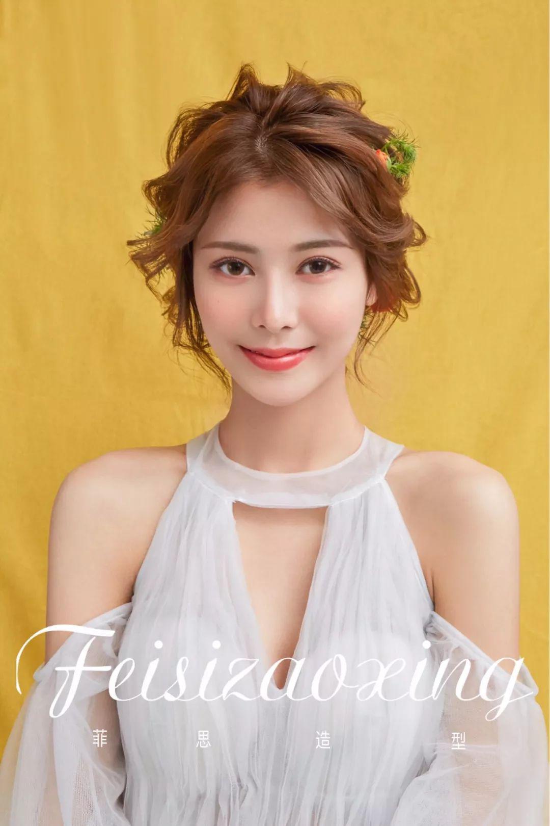 简约范儿新娘造型,甜美而纯粹~_发型